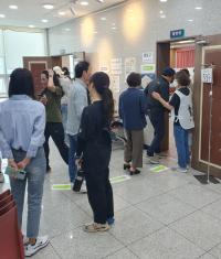 [NSP PHOTO]21대 대통령 선거 사전투표 시작돼