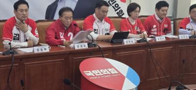 [NSP PHOTO]국힘 선대위 회의, 선관위 관리·사전투표율 저조·유시민 유감…그래도 투표해야 이긴다