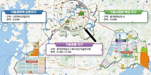 NSP통신-나주 강소연구개발특구 지정 구역. (사진 = 나주시)
