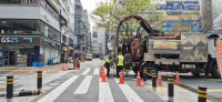[NSP PHOTO]군포시, 산본로데오거리 하수관로 일제 준설 추진