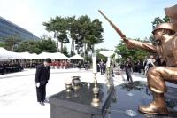[NSP PHOTO]신상진 성남시장, 새로 이전된 현충탑에서 열린 첫 추념식 참석