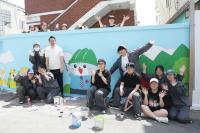 [NSP PHOTO]영남이공대 웹툰과, 지역사회와 함께 힐링 벽화 거리 조성