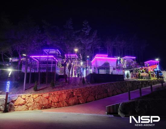 NSP통신-구봉산 숲속야영장 야경 (사진 = 광양시청)