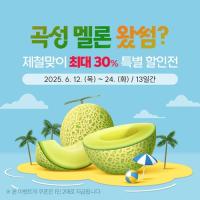 [NSP PHOTO]곡성군, 곡성멜론 제철맞이 최대 30% 특별전 진행
