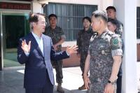 [NSP PHOTO]이동환 고양시장, 제60보병사단 방문 관군 협력방안 논의