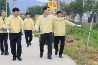 [NSP PHOTO]정명근 화성시장, 태풍 침수우려지역 피해 최소화 현장 점검 실시