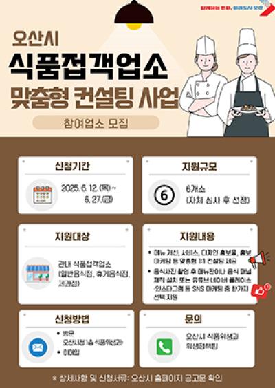 [NSP NEWS Image]오산시 식품접객업소 경쟁력 높여주는 맞춤형 컨설팅 지원