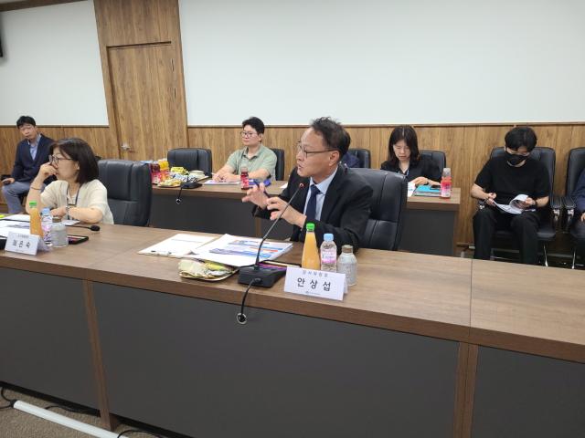 NSP통신-경기도 감사정보시스템 구축 사업 착수보고회에서 안상섭 경기도 감사위원장이 발언하고 있다. (사진 = 경기도)