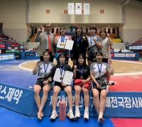 [NSP PHOTO]구례군청 씨름단,  제2회 괴산유기농배장사씨름대회 무궁화급 우승