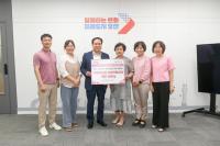 [NSP PHOTO]오산시, 송하아트 전시회 수익금 드림스타트 아동에 나눔 실천