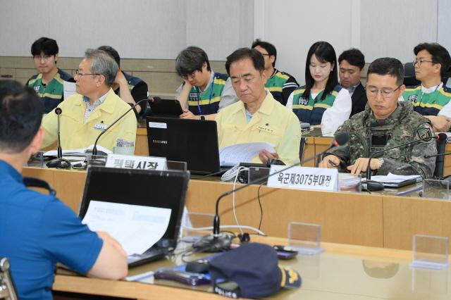 NSP통신-평택시 2025년 화랑훈련 대비 관계기관 통합방위 협조회의 개최 모습. (사진 = 평택시)
