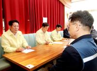[NSP PHOTO]최대호 안양시장, 신안산선 붕괴사고 수습본부 방문