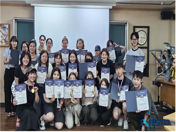 [NSP PHOTO]대구공업대 헤어디자인과,  2025 국제 뷰티 아티스트 공모전서 전원 수상 쾌거
