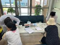 [NSP PHOTO]나주시보건소, 노인복지관 찾아 감염병 무료검진 실시