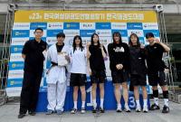 [NSP PHOTO]경주시청 여자태권도팀, 첫 전국 무대 메달 수확