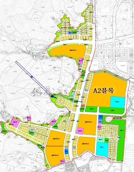 NSP통신-광명 구름산지구 도시개발사업 토지이용계획도. (이미지 = 광명시)