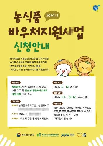 NSP통신-시흥시의 농식품 바우처 지원사업 홍보 포스터. (이미지 = 시흥시)