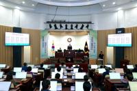 [NSP PHOTO]화성시의회, 제242회 1차 정례회 폐회 예산안 등 보고