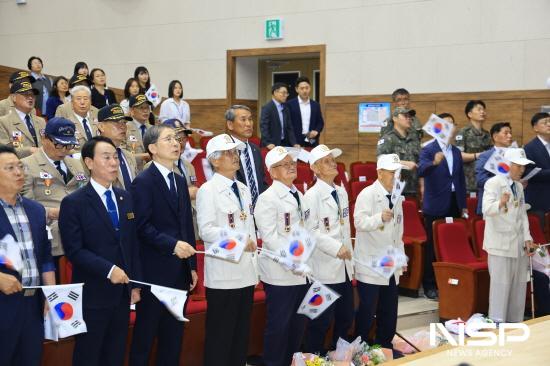 NSP통신-제75주년 6·25전쟁 기념 만세삼창 (사진 = 구례군청)
