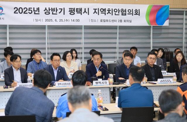 NSP통신-2025년 상반기 평택시 지역치안협의회 개최 모습. (사진 = 평택시)