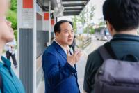 [NSP PHOTO]이권재 오산시장, 버스 타고 시민들과 교통혁신 소통