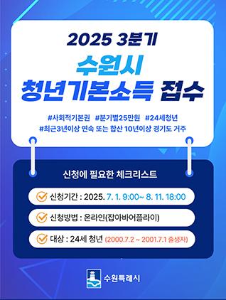 NSP통신-3분기 청년기본소득 안내문. (이미지 = 수원시)