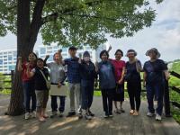[NSP PHOTO]신현녀 용인시의원, 물푸레마을 아람공원 노후시설·산책로 정비사업 점검