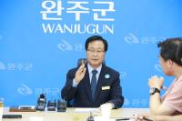 [NSP PHOTO]유희태 완주군수 완주·전주 상생방안 절대 수용 불가