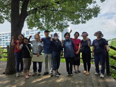 [NSP PHOTO]신현녀 용인시의원, 물푸레마을 아람공원 노후시설·산책로 정비사업 점검