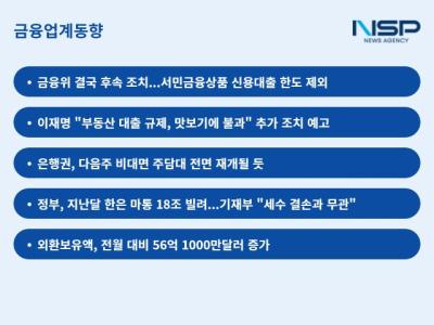 [NSP PHOTO][금융업계동향]저초득층은 신용대출 한도 규제에서 빠진다
