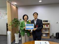 [NSP PHOTO]송옥주 국회의원, 홍동곤 한강유역환경청장 면담