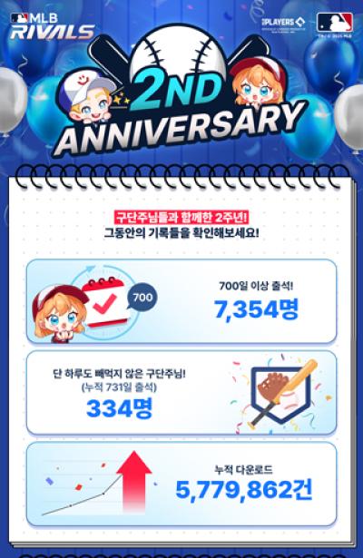 [NSP PHOTO]컴투스, MLB 라이벌 2주년 기념 대규모 이벤트 돌입