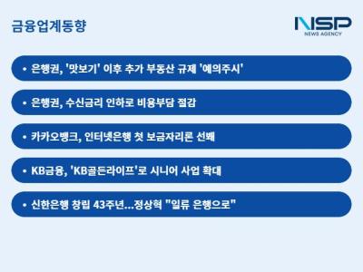 [NSP PHOTO]금융업계동향맛보기 다음 단계는은행권 일단 수신금리 인하