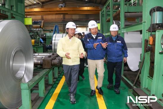 NSP통신-AI 자율제조 선도프로젝트 선정기업 방문 (사진 = 광양시청)