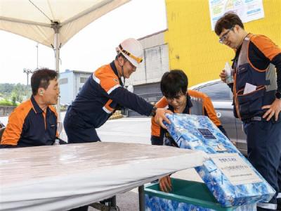 [NSP PHOTO]포스코 포항제철소, 무더위에 맞서 안전한 일터 만든다