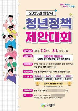 NSP통신-의왕시 청년정책 제안대회 안내 포스터. (이미지 = 의왕시)