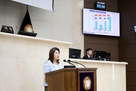 NSP통신-5분 자유 발언하는 박희정 용인시의원. (사진 = 박희정 의원실)