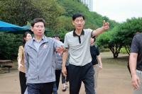 [NSP PHOTO]용인특례시, 수지구 광교숲속마을 쉼터 개선 작업 착수