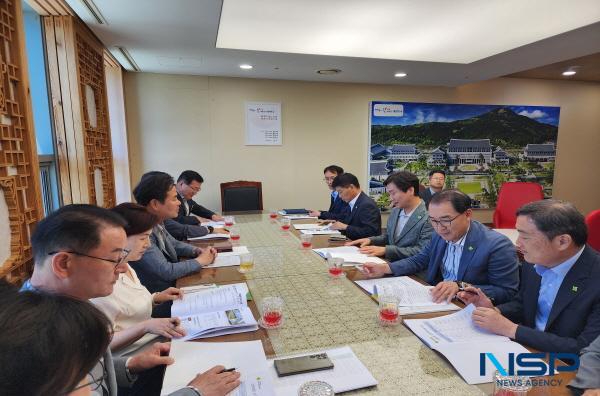 [NSP PHOTO]조현일 경산시장, 지역 현안 해결을 위한 경북도청 방문
