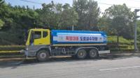 [NSP PHOTO]여수시, 도로 복사열 완화 살수차 3대 집중 운영