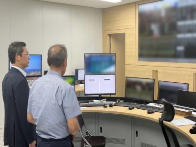 [NSP PHOTO]한국전력기술 김태균 사장, 제주한림해상풍력 준공 후 시설 점검