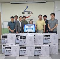 [NSP PHOTO]대구시장애인체육회 지원단, 대구척수장애인협회에 선풍기 20대 후원