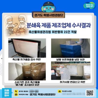 [NSP PHOTO]경기도 특사경, 축산물위생관리법 위반업소 20곳 적발