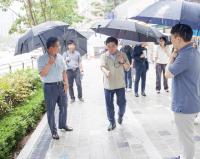 [NSP PHOTO]진교훈 서울 강서구청장, 보도침하 현장 출동 해결