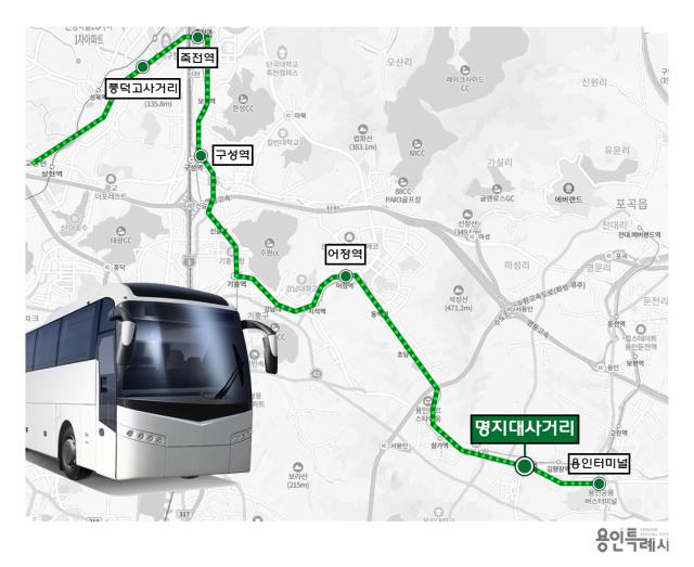 NSP통신-용인특례시 공항버스 8282번 노선도. (이미지 = 용인특례시)