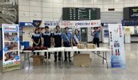 [NSP PHOTO]포항해경, 연안안전의 날 맞아 등굣길  해양 안전 캠페인 전개