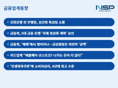 [NSP PHOTO][금융업계동향]김건희 특검팀, 금융사로 확대하나…금융당국 수장 공백 길어져