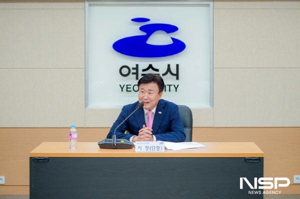NSP통신-정기명 여수시장이 여수MBC 순천이전 논란을 지역 패싱 밀실야합이라고 지적했다. (사진 = 여수시)