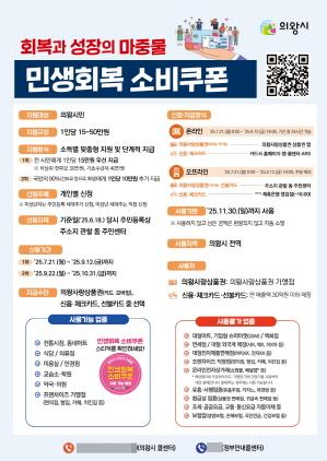 NSP통신-의왕시 민생회복 소비쿠폰 안내 포스터. (이미지 = 의왕시)