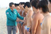 [NSP PHOTO]김홍규 강릉시장, 경포해수욕장 현장 점검 실시